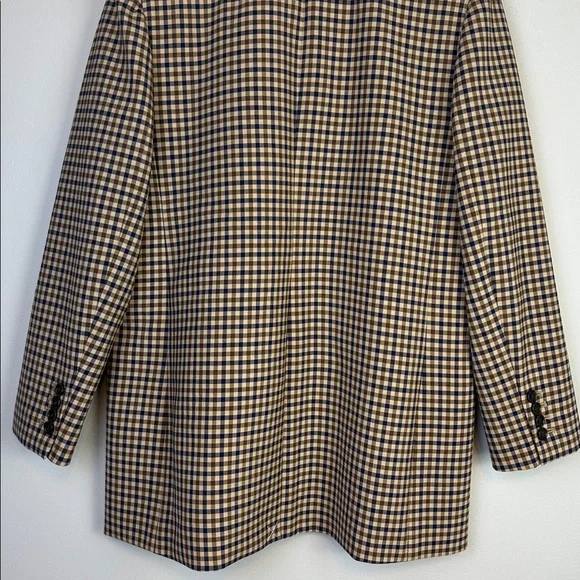 NWOT J. Crew Alfie Blazer in Honey Plaid Italian Wool Stretch Relaxed Fit Size 6 - Picture 10 of 16